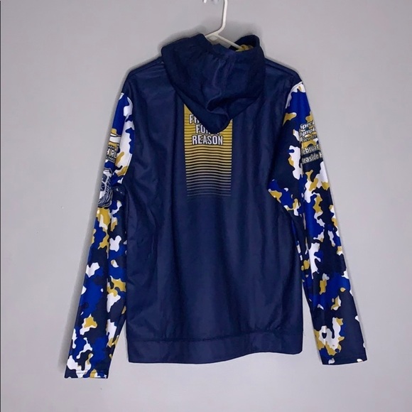 NWOT Polar Bear Plunge Hooded Performance Top NJ Camo medium - Picture 3 of 8